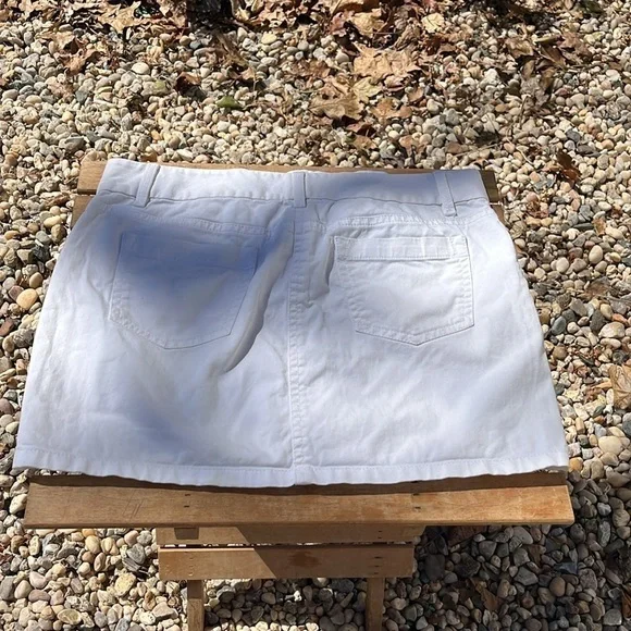Ann Taylor White Denim Skirt - Picture 4 of 4